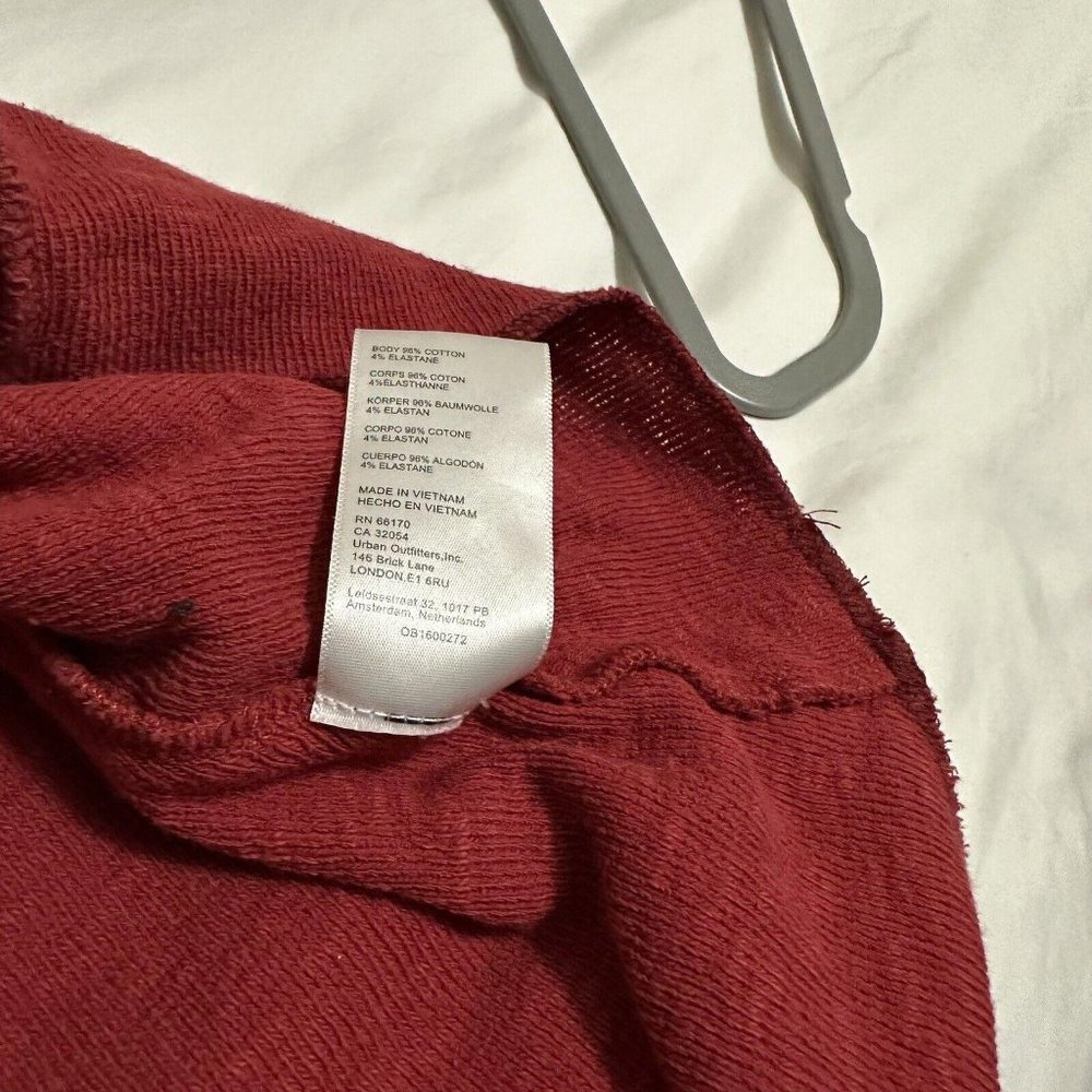 Urban Outfitters UO Rishe Red Exposed Seamed Mini Short Sleeve Dress Sz S Small - Picture 14 of 14